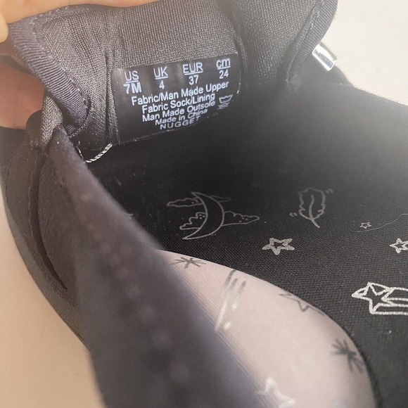 Bzees Nugget Women Sz 7 M Slip On Wedge Loafer Sneaker Shoe Flats Black Comfort - Picture 7 of 9